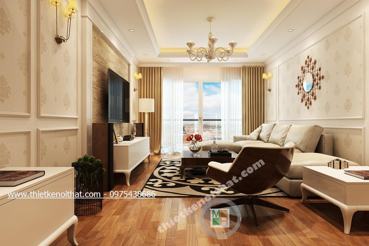 Thi công căn hộ cao cấp tại Mandarin Garden Hòa Phát